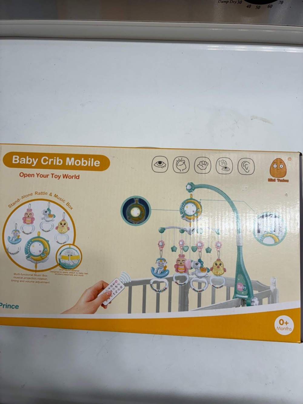 Baby Crib Mobile - Teal, Yellow, Pink Animal Mobile